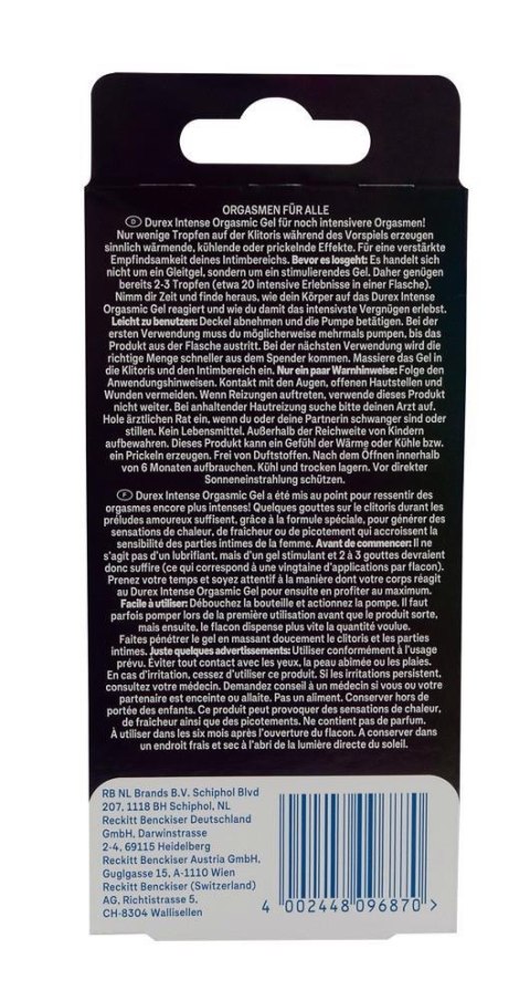 Durex Intense Orgasmic – Żel Stymulujący 10 ml