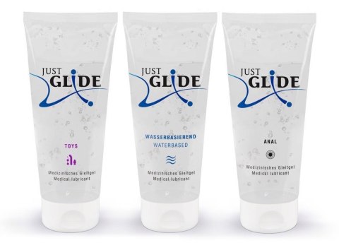 Just Glide Zestaw Żeli Lubrykacyjnych 3x200ml