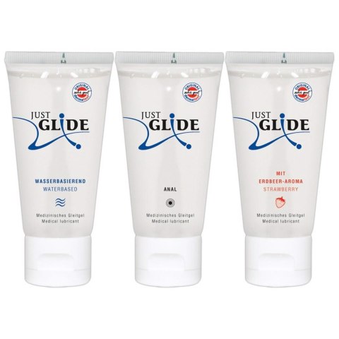 Just Glide: Zestaw 3 lubrykantów 3x50 ml