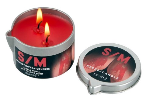Zmysłowa Świeca do Zabawy BDSM - Czerwony Tygiel, 100 g