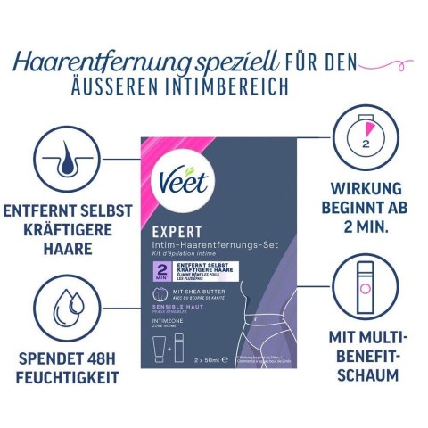 Zestaw Veet EXPERT do depilacji intymnej