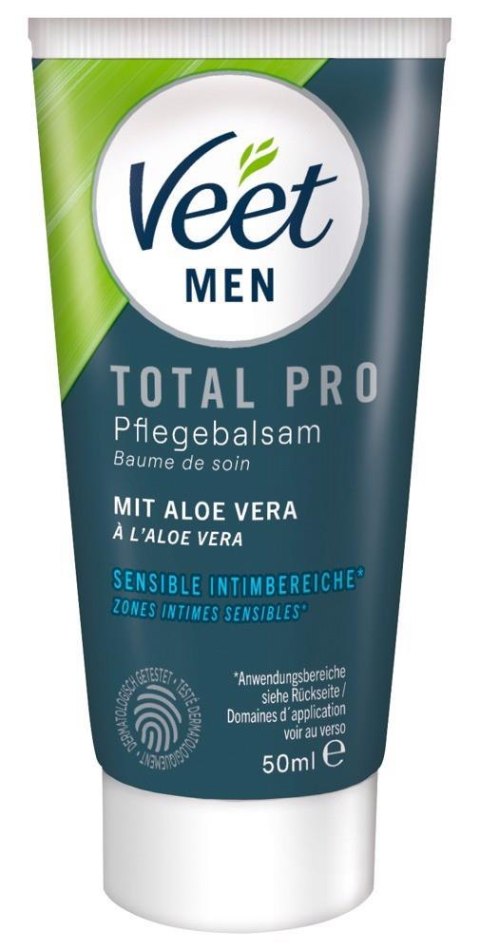 Veet Men TOTAL PRO - Zestaw do depilacji intymnej dla mężczyzn