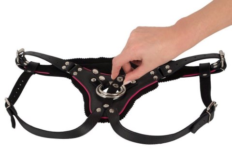 Skórzana Uprząż Strap-on z Regulacją S-L