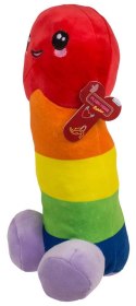 Tęczowy Pluszowy Penis 30 cm