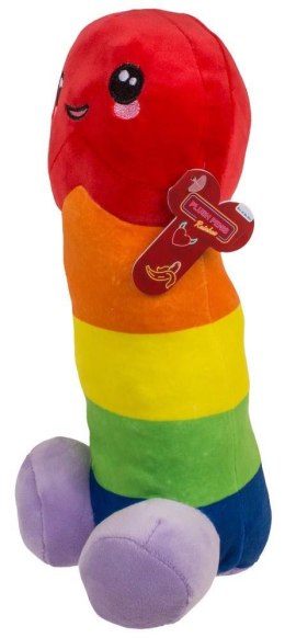 Tęczowy Pluszowy Penis 30 cm