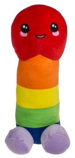 Tęczowy Pluszowy Penis 30 cm