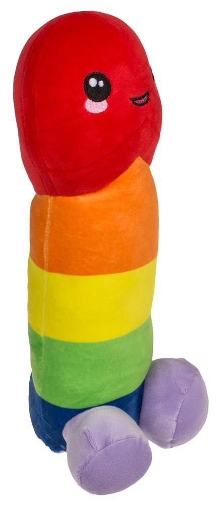 Tęczowy Pluszowy Penis 30 cm