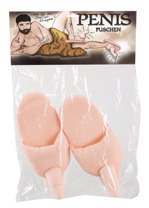 Figlarne Pluszowe Kapcie 'Penis'