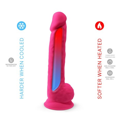Realistyczne Dildo Silexd z Pamięcią Kształtu – Różowe (38 cm)