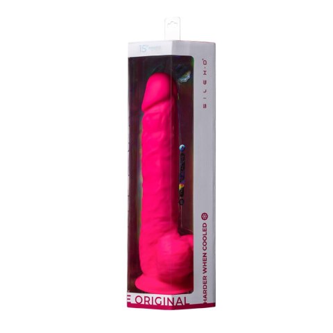Realistyczne Dildo Silexd z Pamięcią Kształtu – Różowe (38 cm)