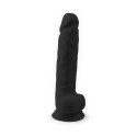 Realistyczne Dildo Silex D XXL – Klasyczny Model w Głebokiej Czerni (38 cm)