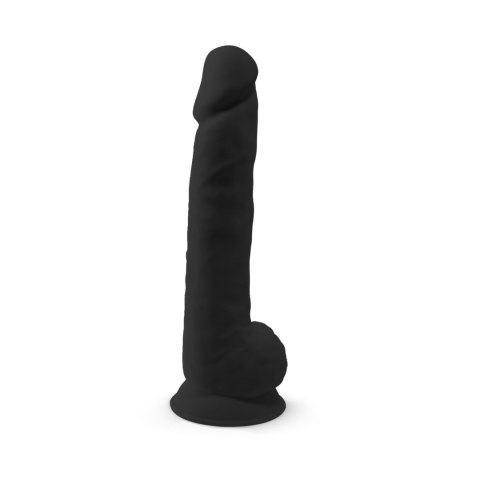 Realistyczne Dildo Silex D XXL – Klasyczny Model w Głebokiej Czerni (38 cm)