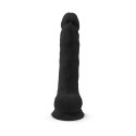 Realistyczne Dildo Silex D XXL – Klasyczny Model w Głebokiej Czerni (38 cm)
