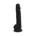 Realistyczne Dildo Silex D XXL – Klasyczny Model w Głebokiej Czerni (38 cm)