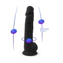 Realistyczne Dildo Silex D XXL – Klasyczny Model w Głebokiej Czerni (38 cm)