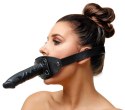 Wyrafinowany Skórzany Knebel z Dildo 'Penis'