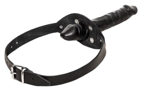 Wyrafinowany Skórzany Knebel z Dildo 'Penis'