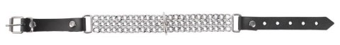 Skórzana Obroża BDSM z Łańcuchem