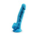 Silexd Model 1 – Realistyczne Dildo, Niebieskie 17.75 cm
