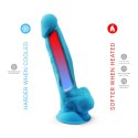 Silexd Model 1 – Realistyczne Dildo, Niebieskie 17.75 cm