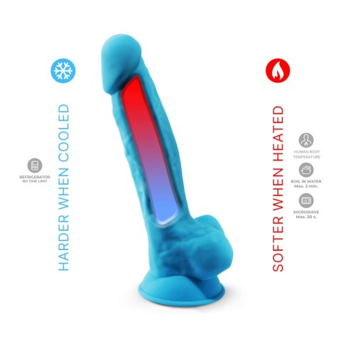 Silexd Model 1 – Realistyczne Dildo, Niebieskie 17.75 cm