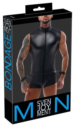 Męski Kombinezon Bondage z Mankietami M