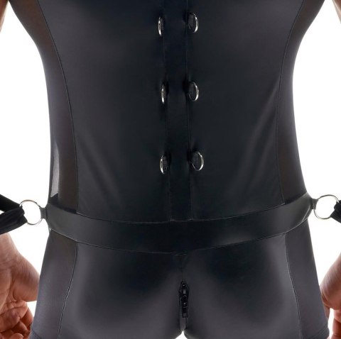 Męski Kombinezon Bondage z Mankietami M