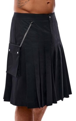 Zmysłowy Czarny Kilt Męski L