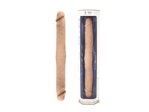 Dildo-Twins – Podwójne Dildo Silex D w Cielistym Odcieniu, Rozmiar S