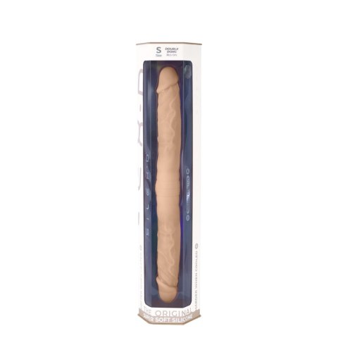 Dildo-Twins – Podwójne Dildo Silex D w Cielistym Odcieniu, Rozmiar S
