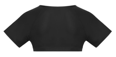 Zmysłowy Męski Crop Top z Siateczką S
