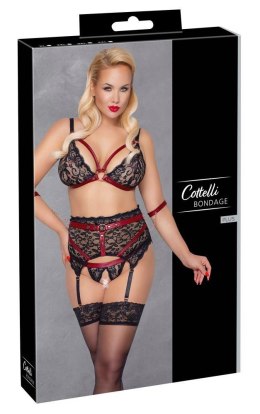 Zmysłowy komplet bielizny Bondage 3XL
