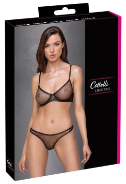 Zmysłowy Komplet Bielizny Cottelli LINGERIE: Biustonosz Usztywniany i Stringi 80C/L