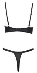 Elegancki Komplet Bielizny Koronkowej Cottelli LINGERIE (Biustonosz 80B, Stringi M)