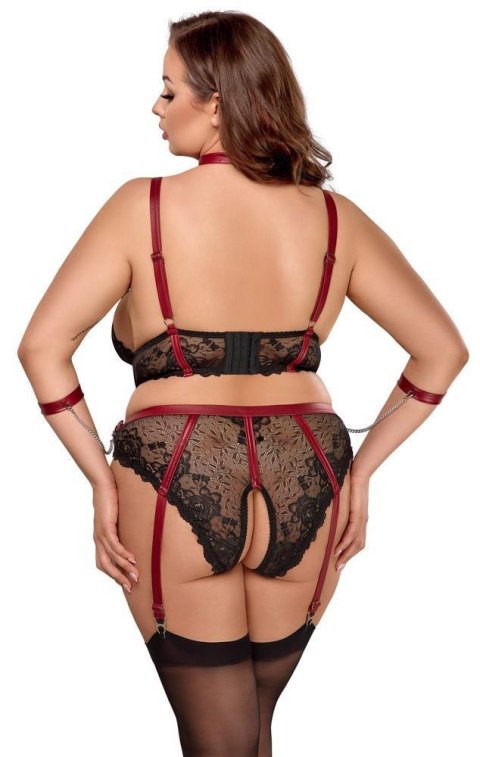 Zmysłowy komplet bielizny BDSM 3XL