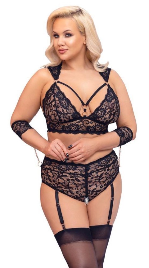Zmysłowy Komplet Bielizny Bondage 4XL
