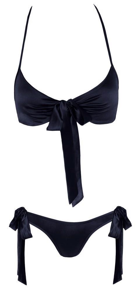 Czarny komplet biustonosza i majtek Cottelli LINGERIE S/M