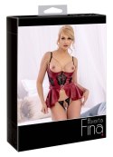 Zmysłowy Komplet Bielizny Shelf Bra 'Red Glamour', Czerwony 85C/XL