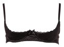 Biustonosz typu Shelf Bra, czarny, rozmiar 80C