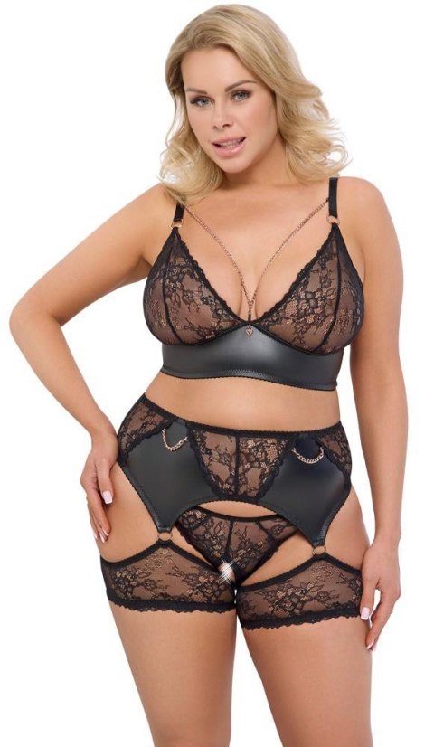 Elegancki Komplet Bielizny 3-częściowy 3XL