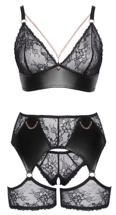 Elegancki Komplet Bielizny 3-częściowy 3XL