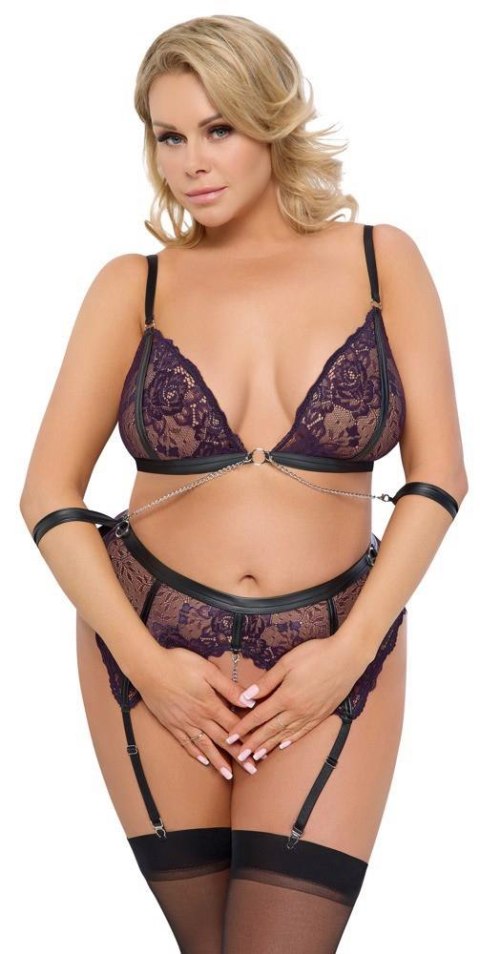 Zmysłowy Komplet Bielizny Bondage 2XL