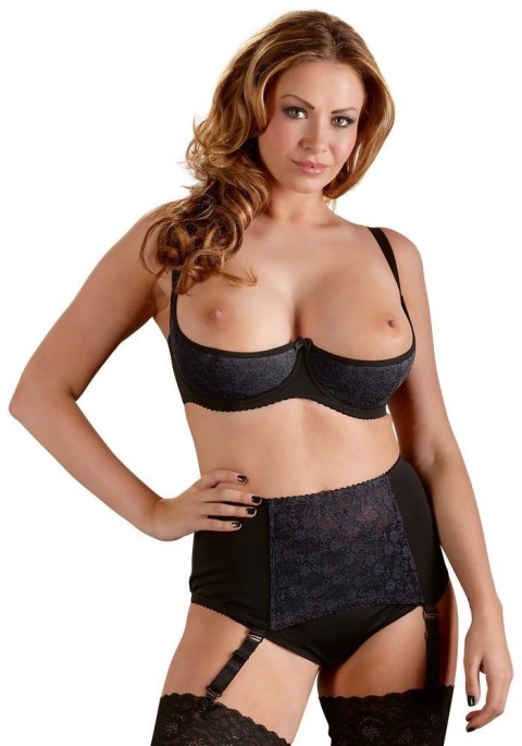 Elegancki biustonosz typu Shelf Bra, czarny, 95D