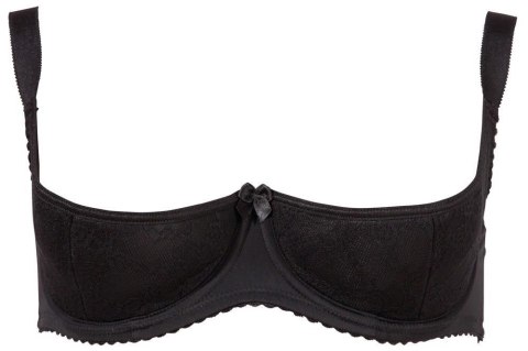 Elegancki biustonosz typu Shelf Bra, czarny, 95D