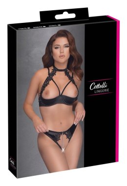 Zmysłowy biustonosz typu shelf bra z haftem, rozmiar 85B/L