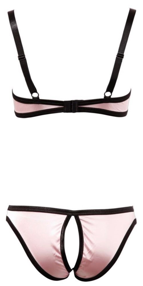 Zmysłowy Komplet Bielizny Shelf Bra z Otwartymi Figami 85B/L