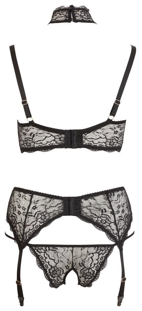 Zmysłowy Komplet Bielizny z Biustonoszem Open Bra 85D/L