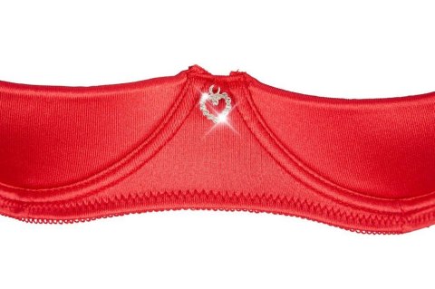 Zmysłowy czerwony komplet bielizny Shelf Bra