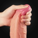 Dwuwarstwowe Dildo Realistyczne z Platynowego Silikonu 25 cm