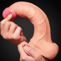 Dwuwarstwowe Dildo Realistyczne z Platynowego Silikonu 25 cm